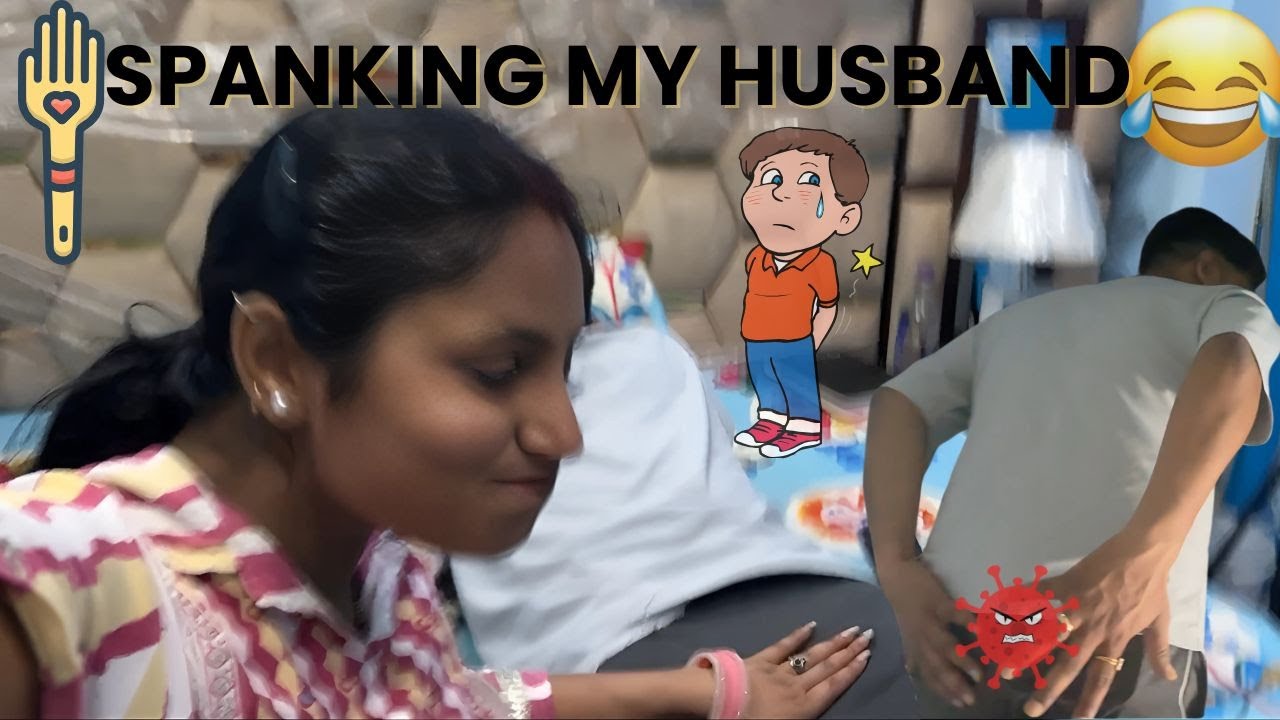 SPANKING PRANK ON HUSBAND 😳 | PRIYU’S UNEXPECTED MOVE 😂 | COUPLE FUN MOMENT