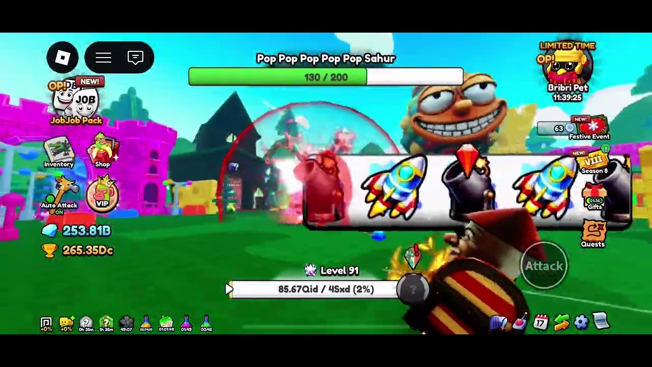 I’m so unlucky I had to get 400 crates luck pity for pop pop pop sahur in brainrot evolution:(