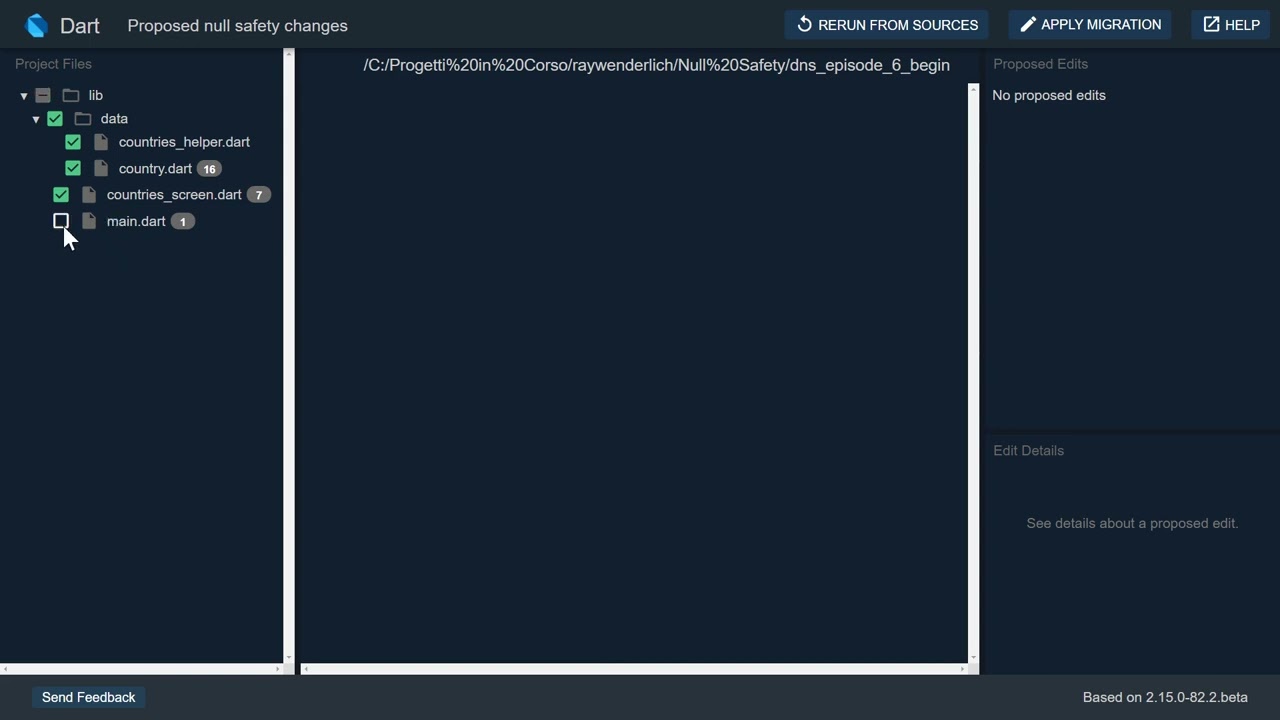 Dart Null Safety Episode 6 - Migrate to Null Safe Code