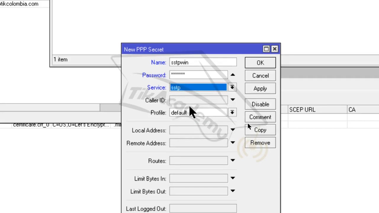 MikroTik SSTP and SSL Certificate Windows Client Setup