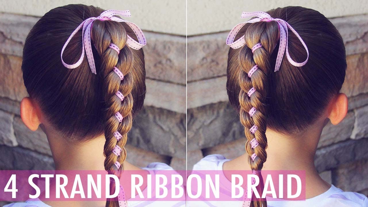 4 Strand Ribbon Braid | Brown Haired Bliss