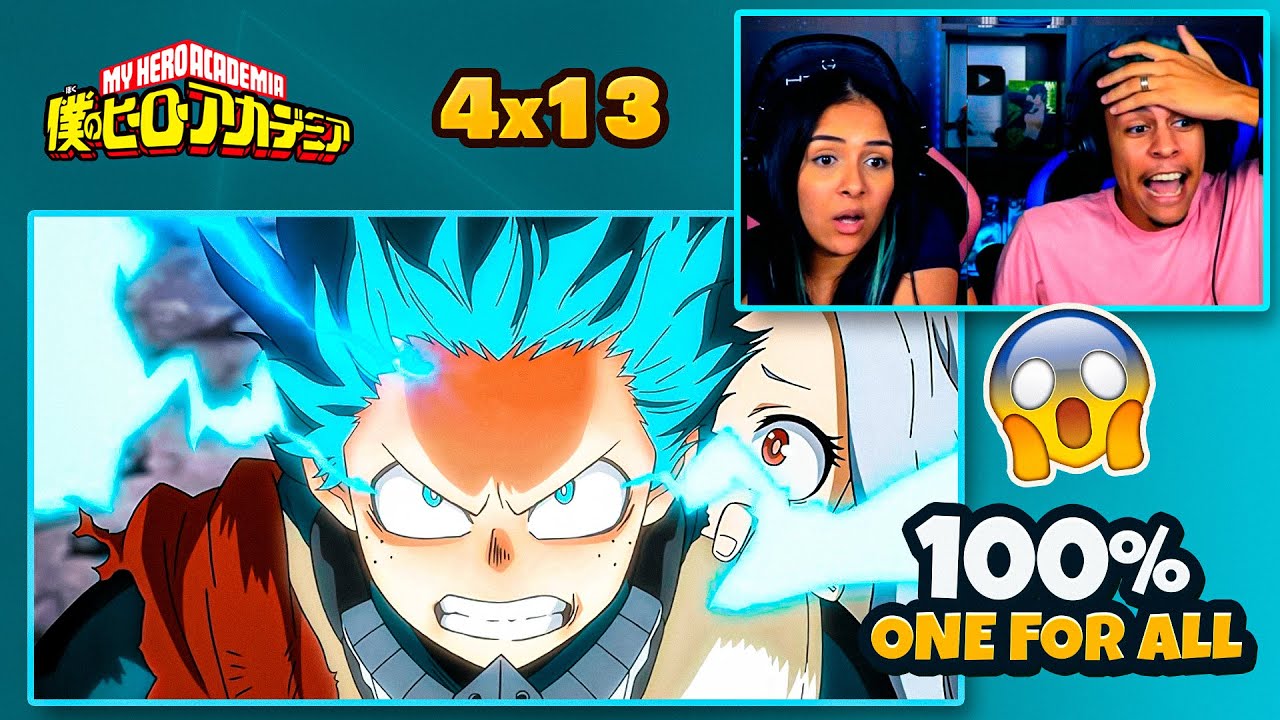 (MIDORIYA 100% ONE FOR ALL 😱😍) | BOKU NO HERO 4ªT - EP 13  🇧🇷 | [React em Casal] 🔥
