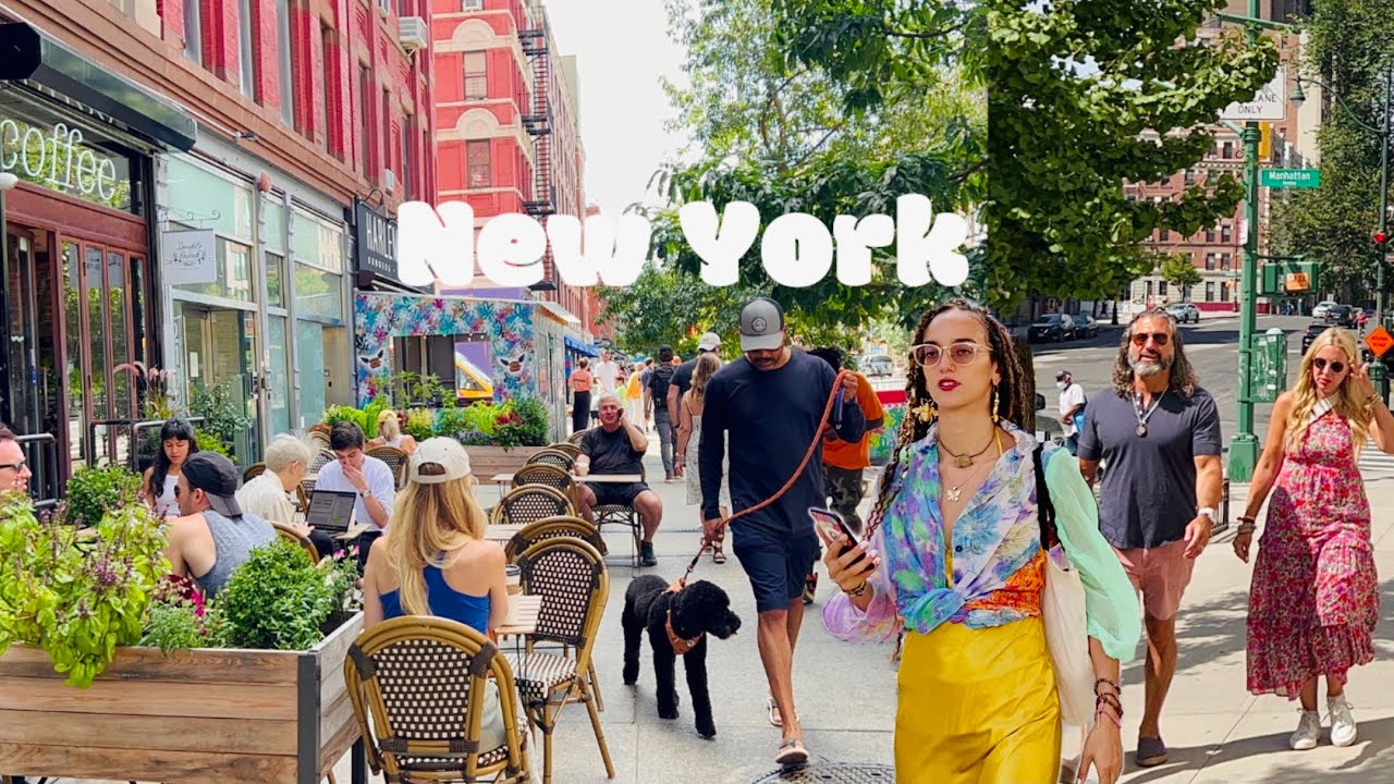 [4K]🇺🇸NYC Early Fall Walk🗽Harlem to Upper West Side of Manhattan☕️Double Dutch | Sept 2022