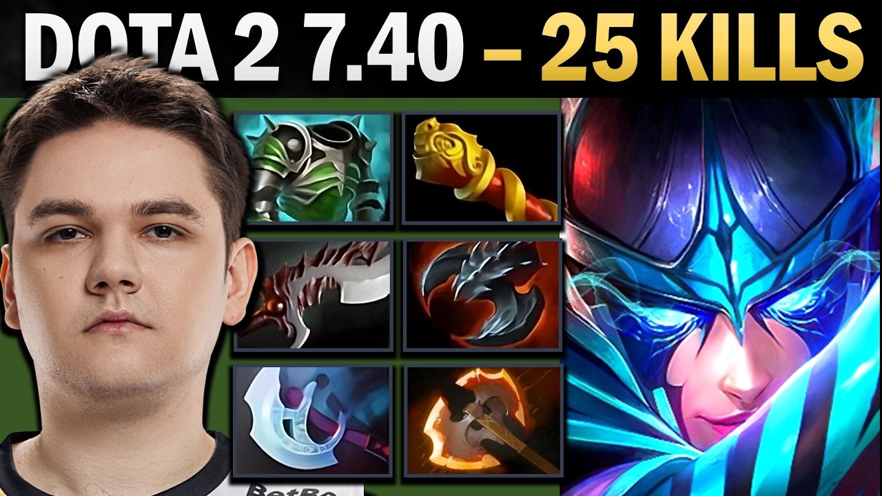 Phantom Assassin Pro Carry with 25 Kills and MKB - Dota 7.41