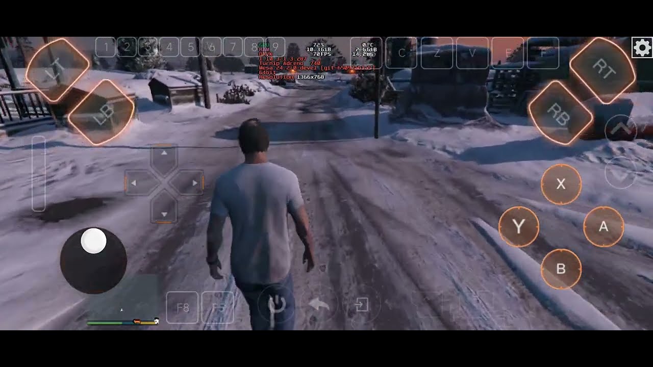 GTA V ANDROID UP TO 100FPS+ NORMAL SETTINGS HORIZON EMU