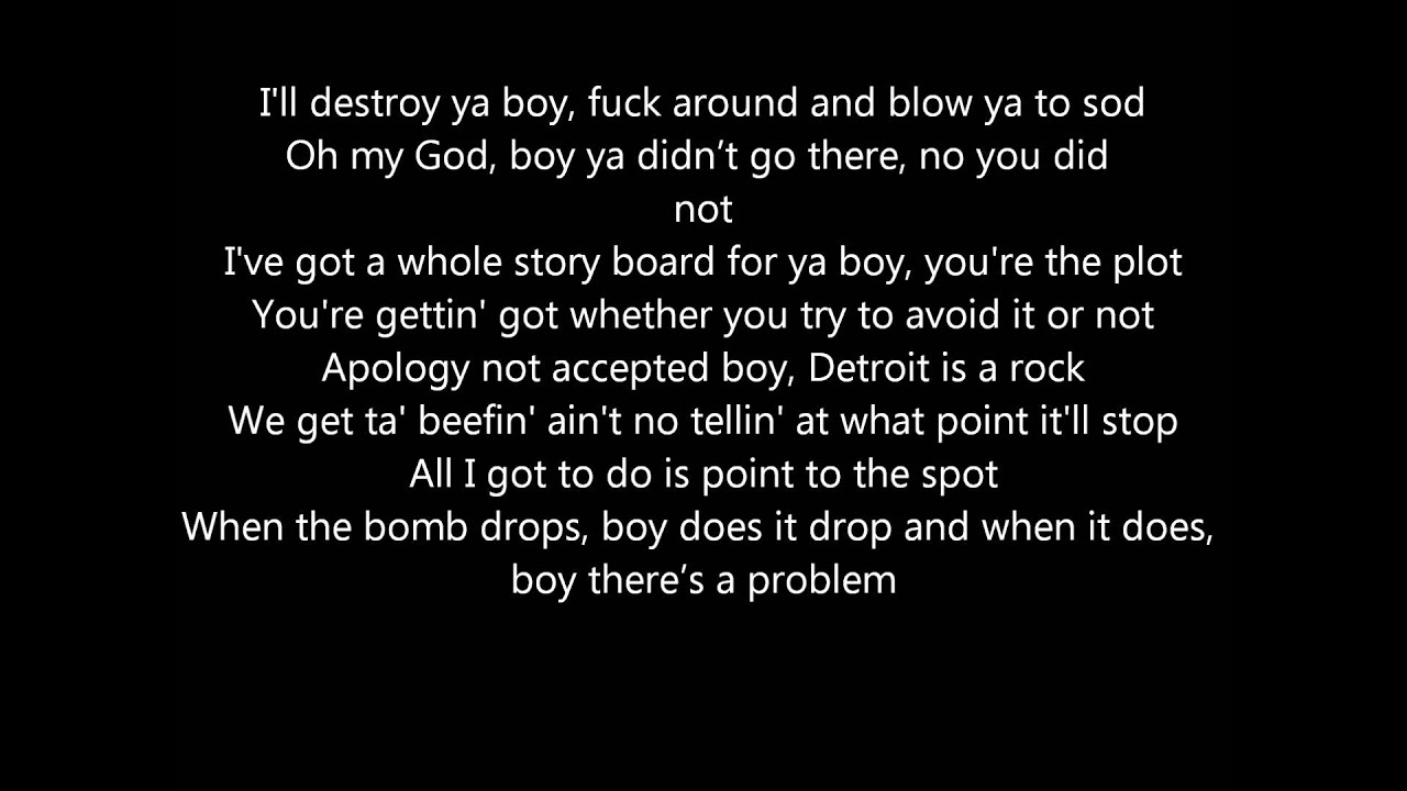 Eminem - Drop the Bomb On 'Em (with lyrics)