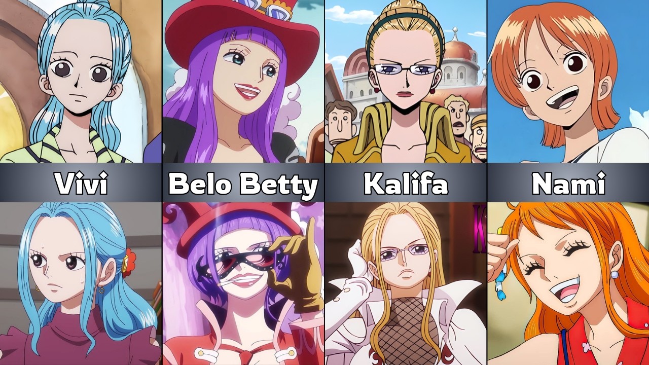 One Piece Female Character Before and After