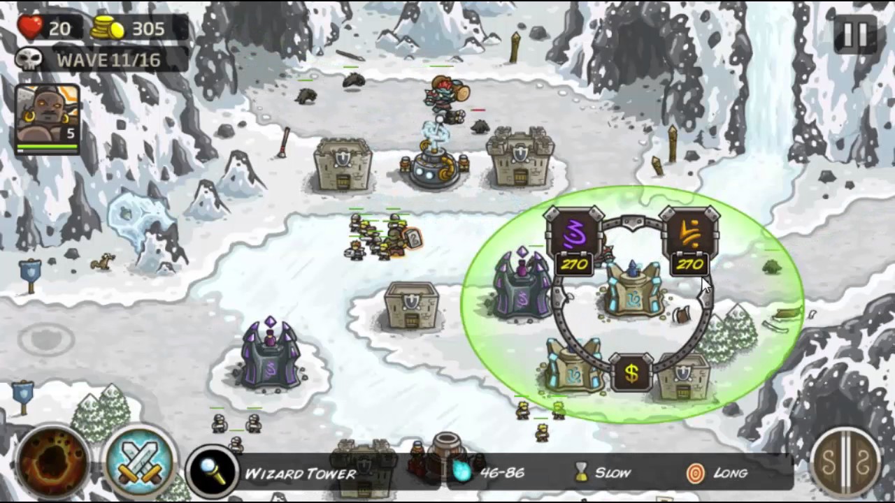 Kingdom Rush - GLACIAL HEIGHTS - Campaign - Veteran (Hard)