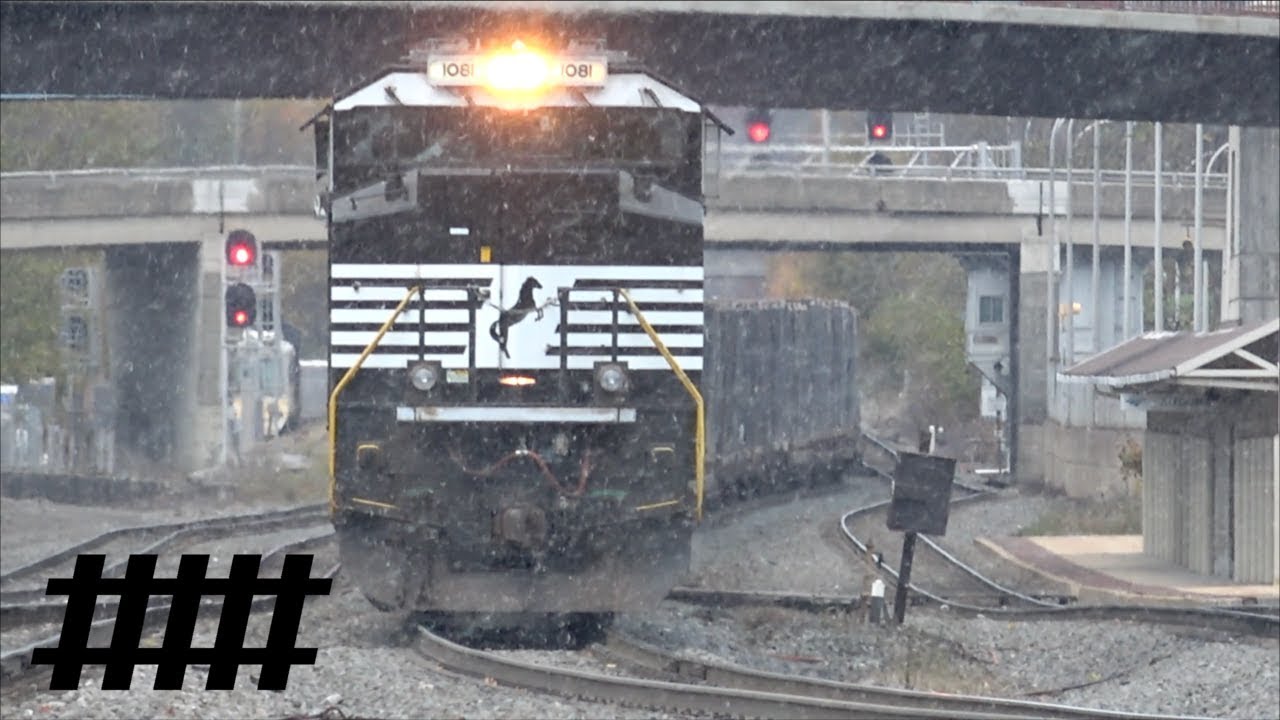 Snowy Day at 9th Street and 9th Avenue and CP Altoona in Atoona, PA Near NS Rose Yard