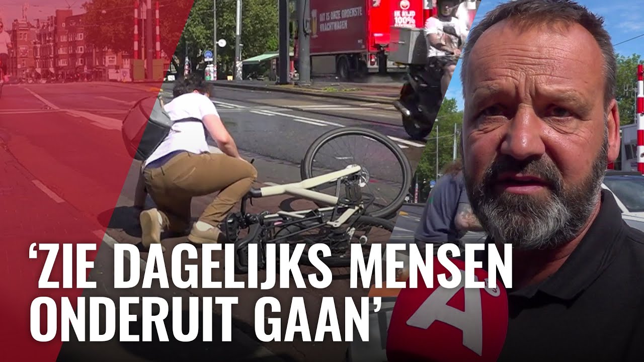 Spekgladde brug zorgt voor vallende fietsers