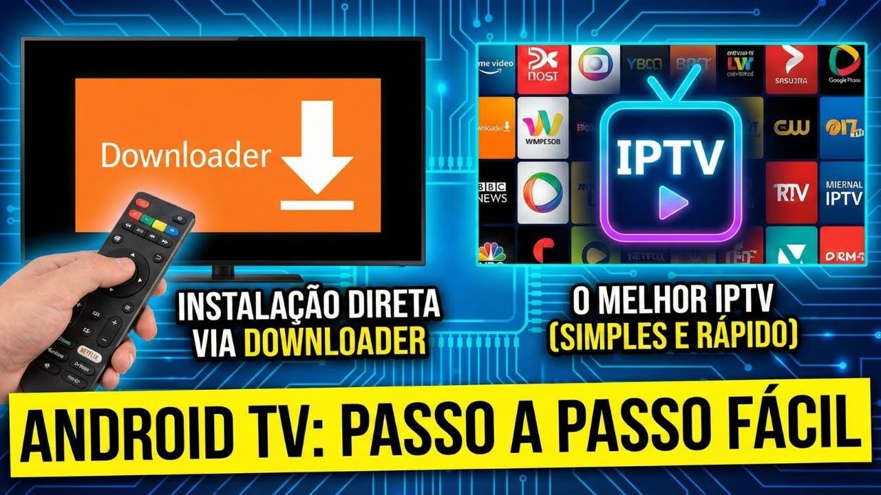 O Melhor IPTV via Instalação Direta na Android TV (Simples e Rápido)