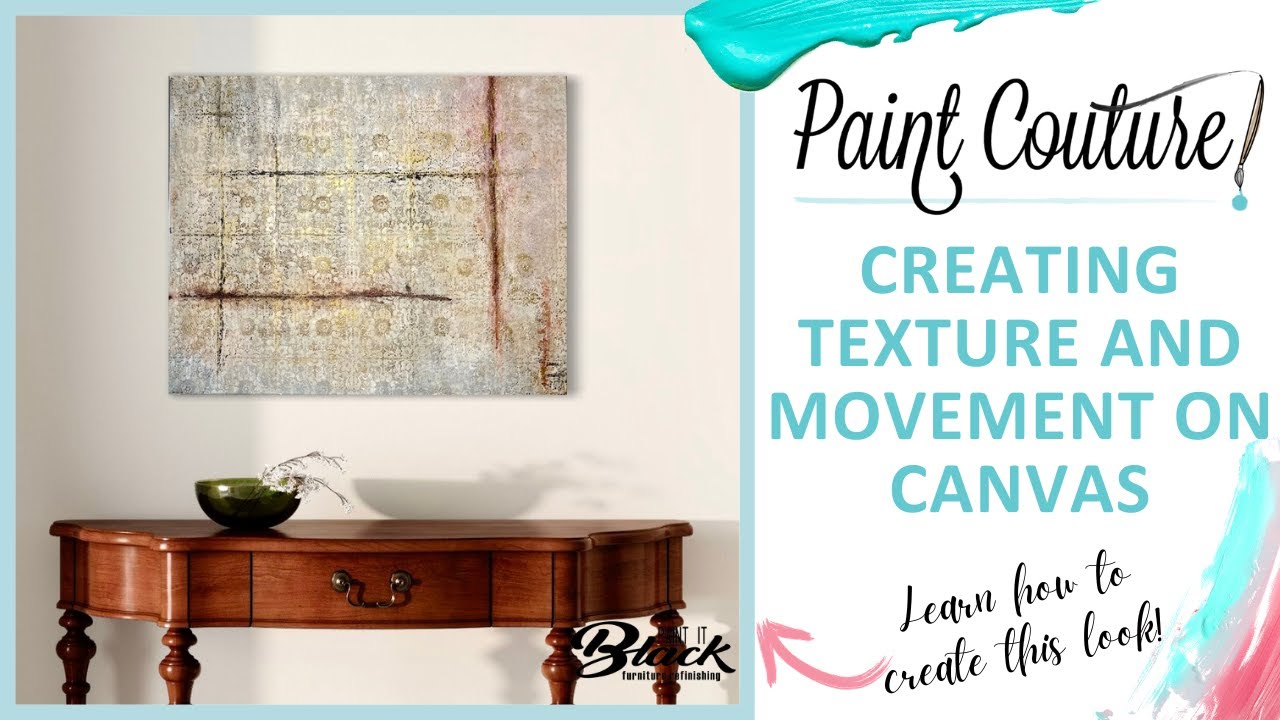 How To Create A Vintage Lace Design With Paint And Texture Medium