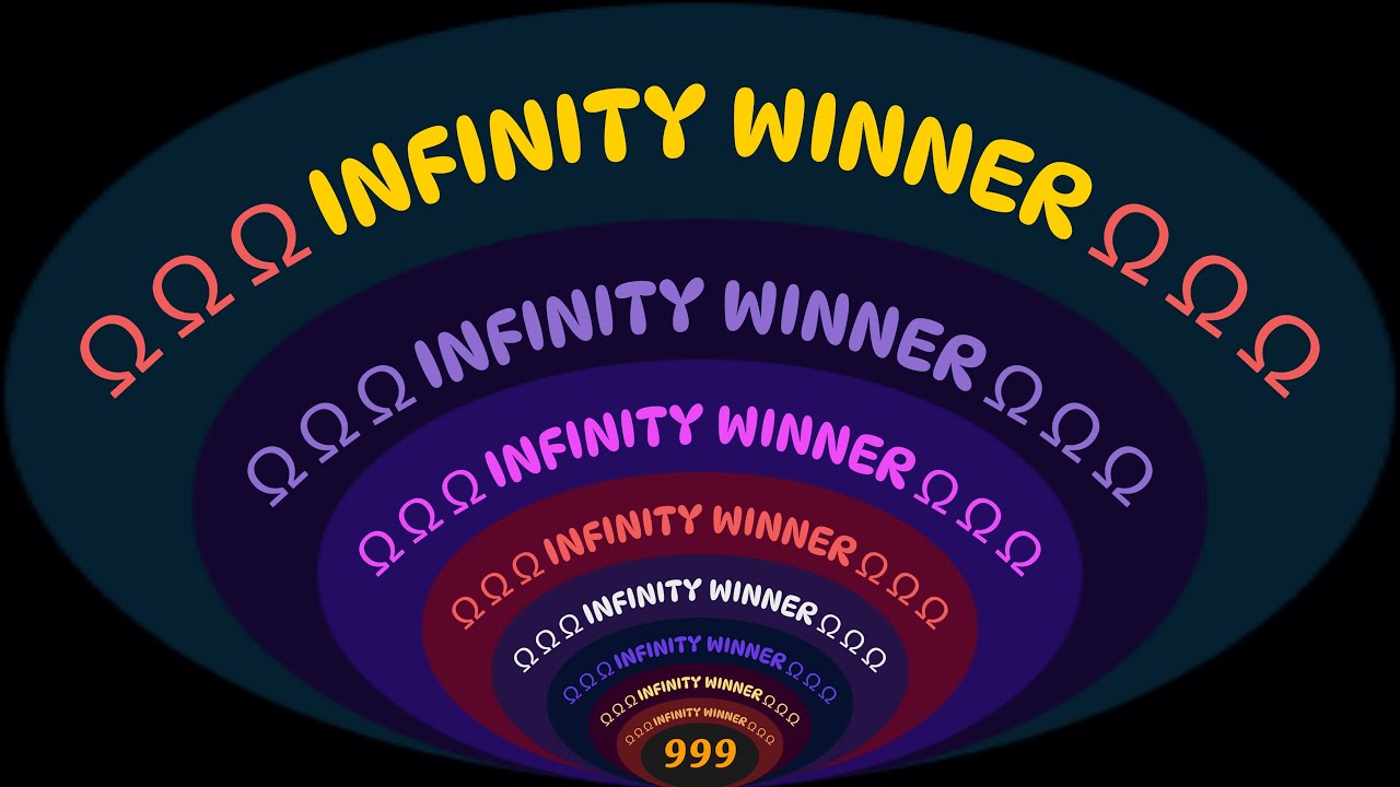 0 to Infinity Winner Ω Ω Ω  with Sounds