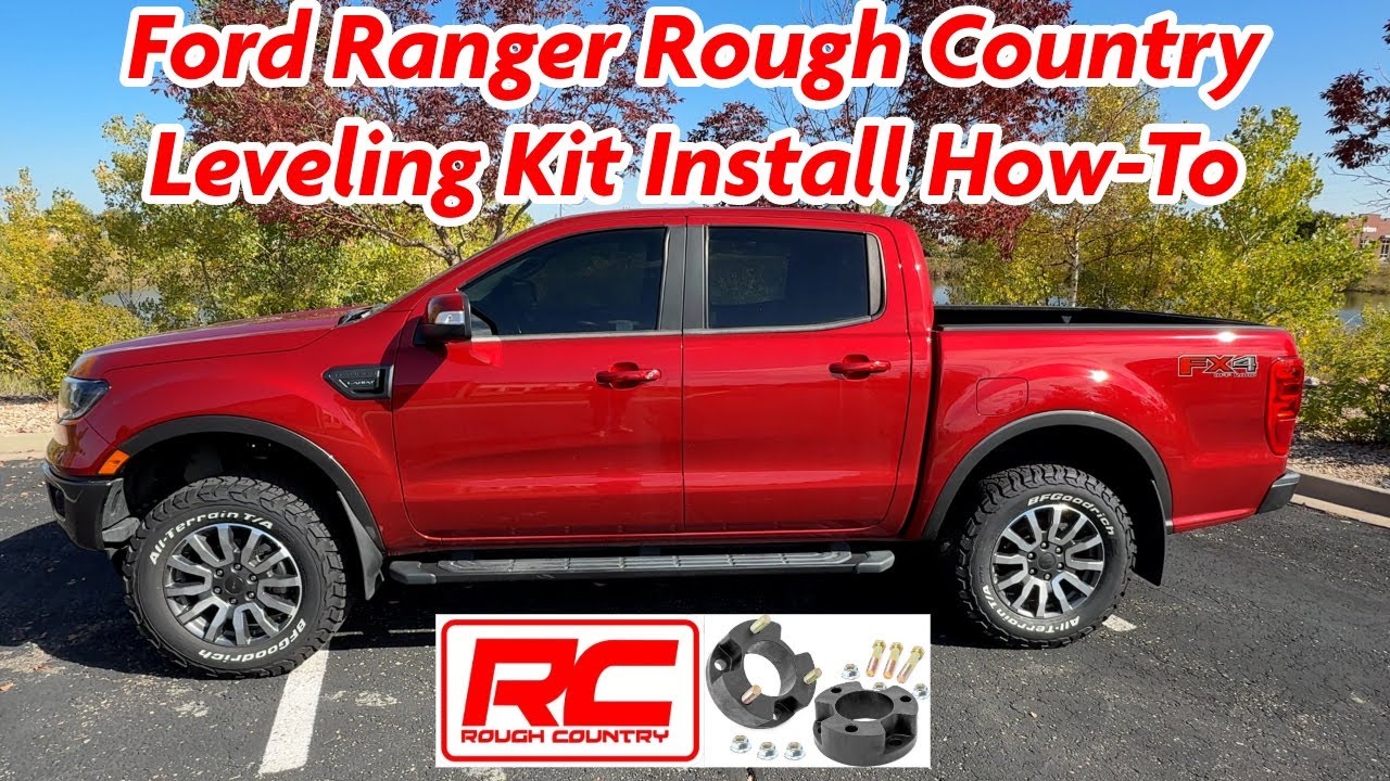 Установка комплекта для выравнивания колес Ford Ranger 2019-2024 2,5 дюйма для бездорожья