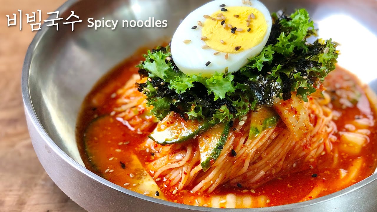 비빔국수 이렇게 해보세요! 쉽고 간단한데 너무 맛있어서 기절ㅋ / 매콤달콤새콤한 국물촉촉 비빔국수 양념장 만들기