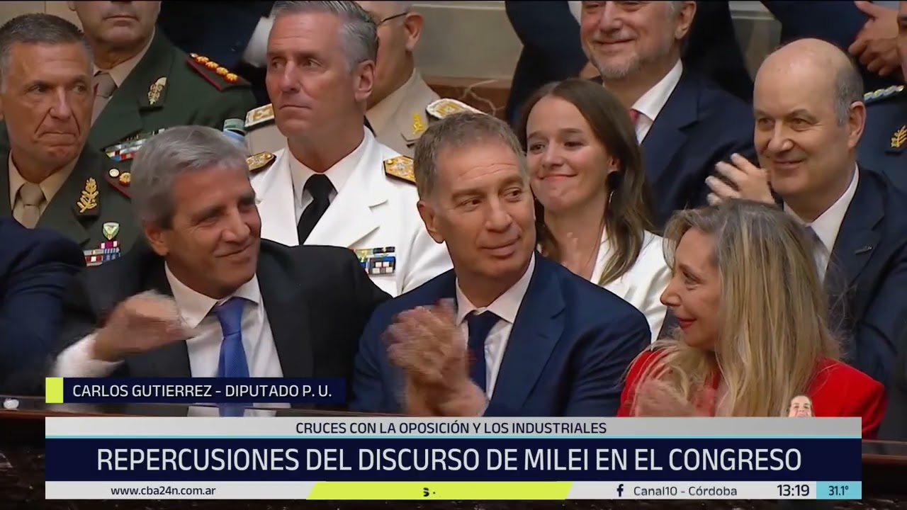La palabra de Carlos Gutiérrez luego de la apertura de sesiones de Javier Milei