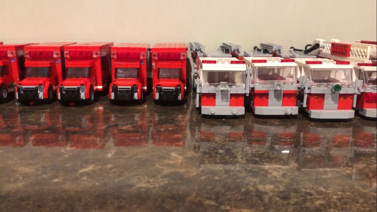 Lego fire department fleet 20+