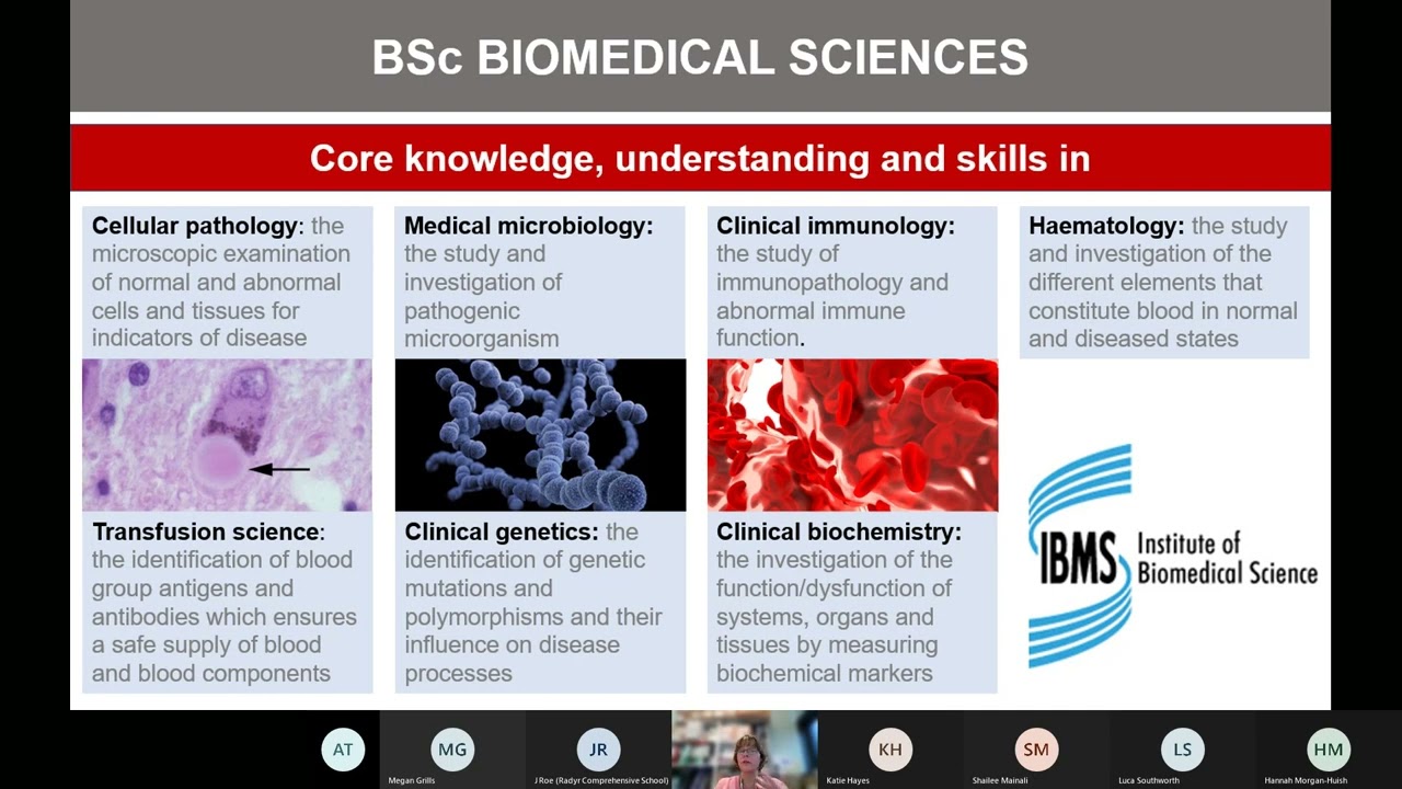 Radyr 6th Form Webinar - Biomedical Science - University of Reading