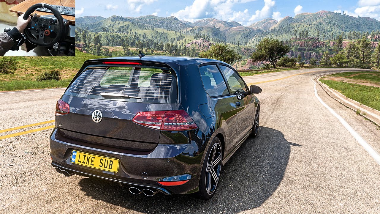 Volkswagen Golf 7 R - Forza Horizon 5 | Steering Wheel Gameplay