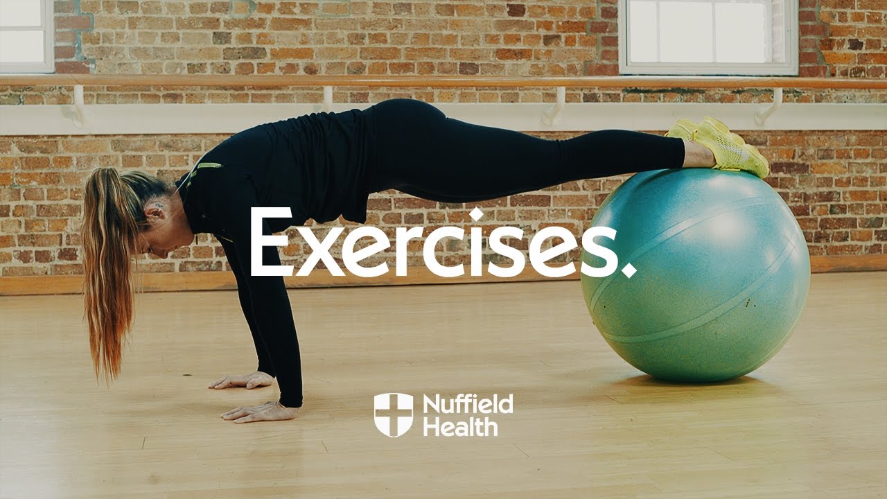 Swiss Ball Knee Tuck | Nuffield Health