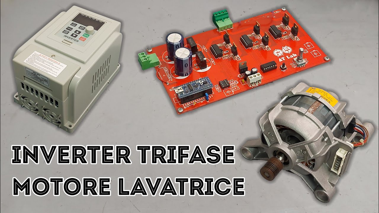 Inverter Trifase SPWM con ARDUINO per Avviare Motore di Lavatrice - Inverter Sinusoidale VFD