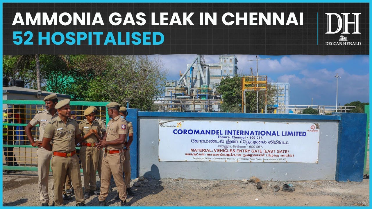 Ammonia gas leak in Chennai's Ennore leaves 52 people hospitalised