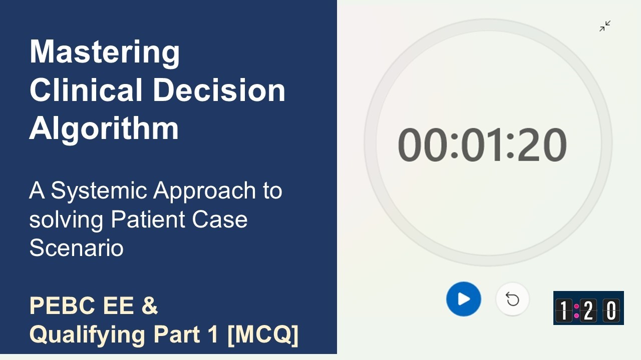 PEBC EE & Qualifying Part 1 MCQ Exams: How to Solve Patient Care Case Scenario