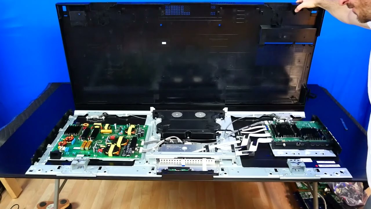 Sony OLED XR-77A80J Disassembly | Back Cover & Mainboard Removal