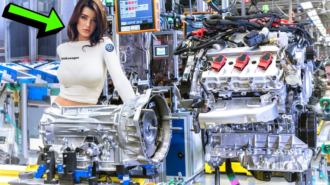 VW ENGINE Factory🔥2025: Manufacturing Volkswagen engine [🚖motor] – Production step by step: Assembly