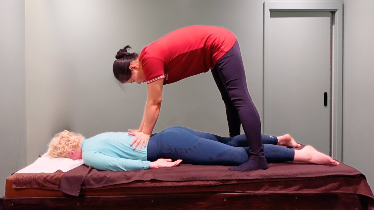 Strong & Firm Thai Massage (unintentional ASMR)