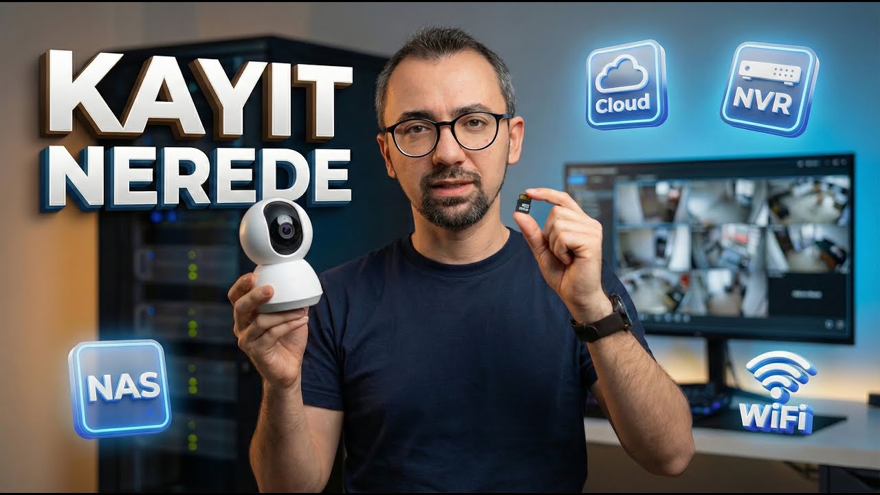 Wi-Fi Kameralarda Kayıt Yöntemleri | SD Kart, Cloud, NAS, NVR ve RTSP Anlatımı