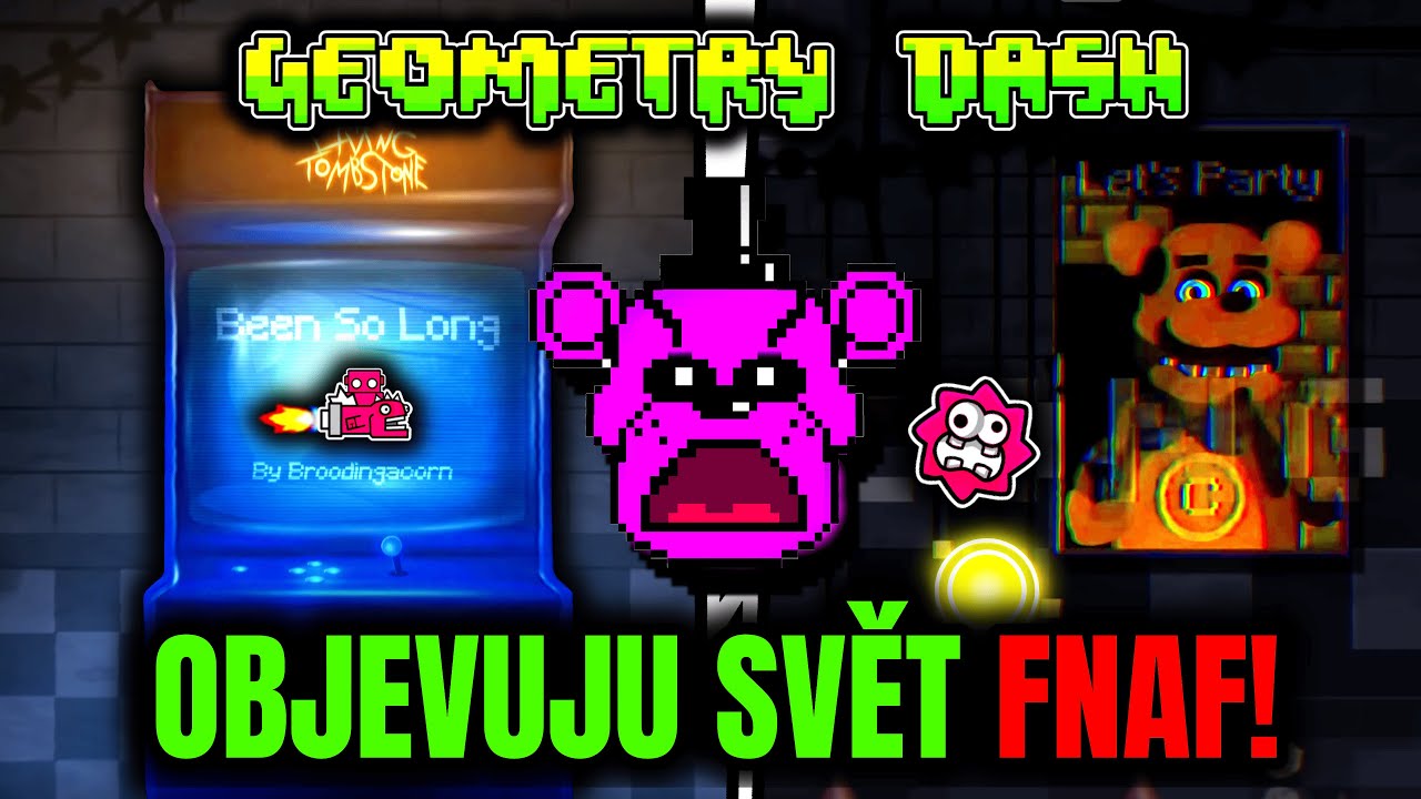 FREDDY FAZBEAR V GEOMETRY DASH?! (FAIL = VZDĚLÁVÁM SE!)