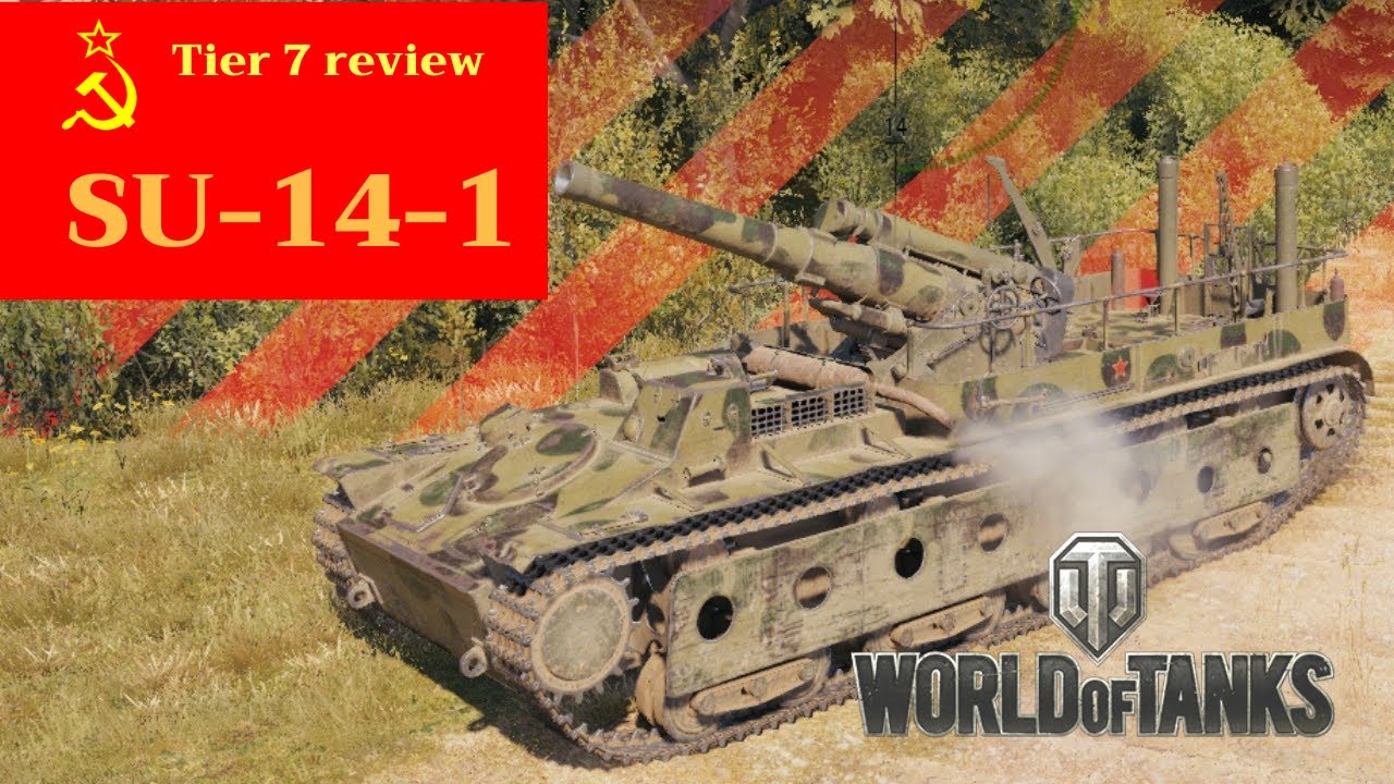 SU-14-1 tier 7 SPG review World of Tanks