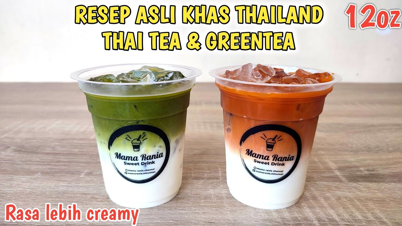 MINUMAN VIRAL THAILAND ! RESEP THAI TEA DAN GREENTEA | IDE JUALAN MINUMAN KEKINIAN