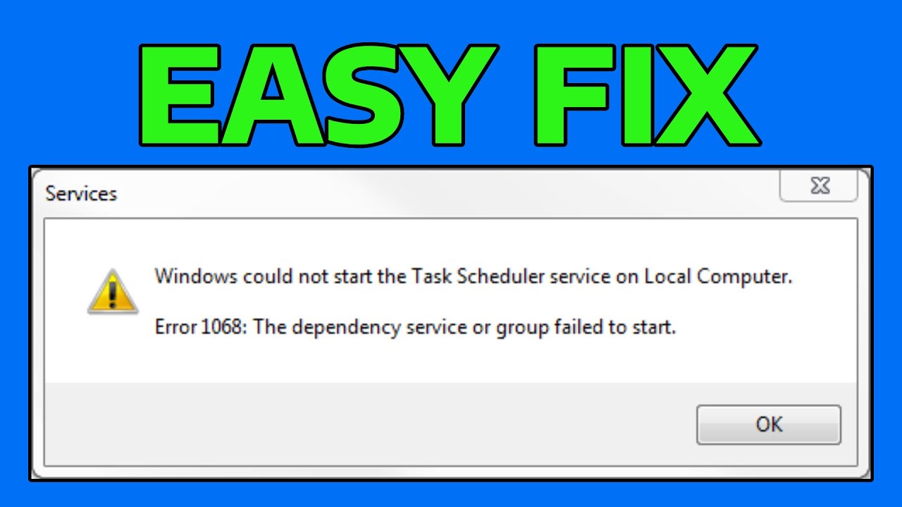How To Fix The Dependency Service Or Group Failed To Start Error