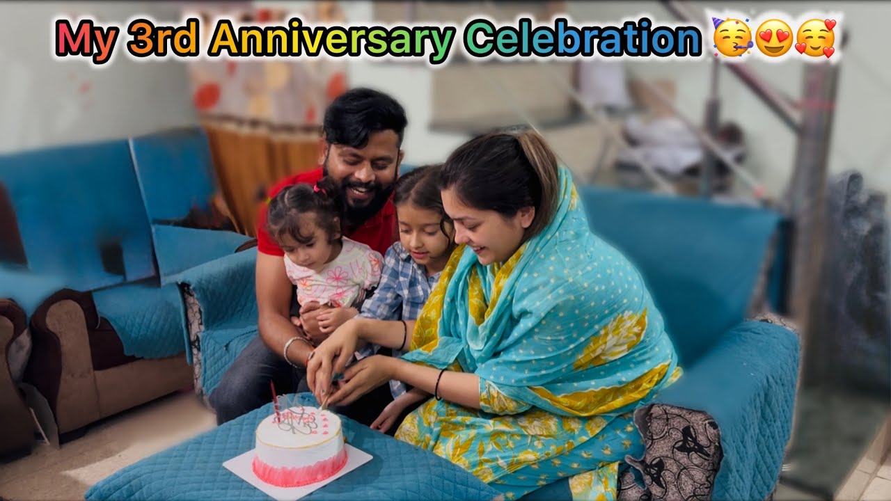 V- 6 परिवार के साथ मनाई अपनी शादी की सालगिरह🥰 मम्मी ने दिया पतिदेव को गिफ्ट 🥰