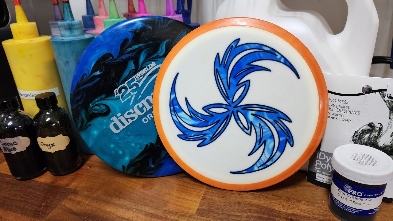 Disc Golf Dyes: How I make my dyes and what products I use