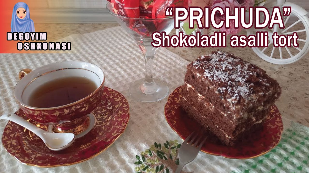 Shokoladli asalli tort Prichuda - Медовый  шоколадный  торт Причуда