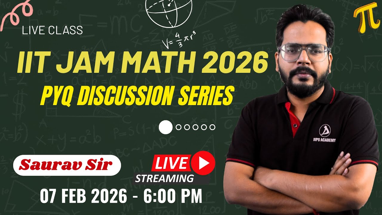 IIT JAM 2026 Mathematics | Previous Year Questions (PYQs) | Dr. Saurav Sir