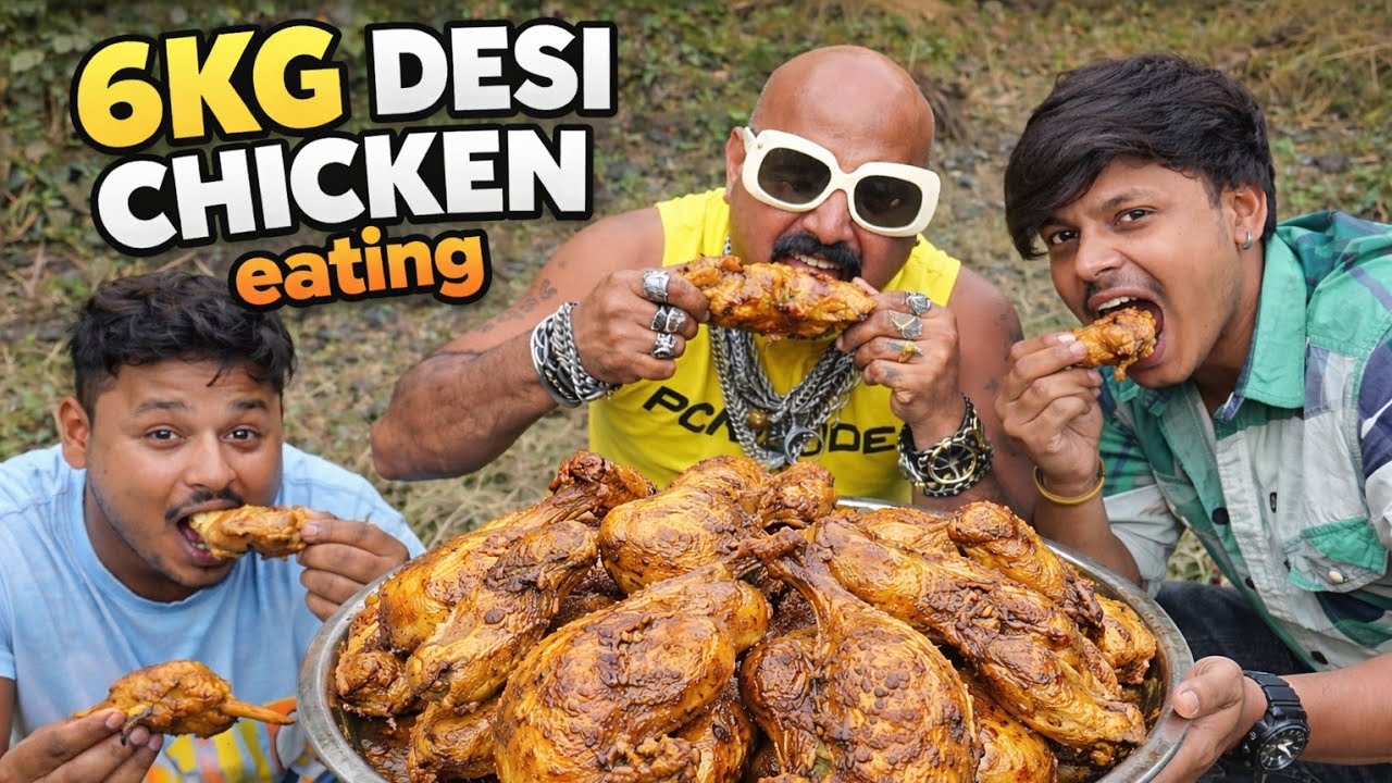 6KG Desi Chicken Eating 😍