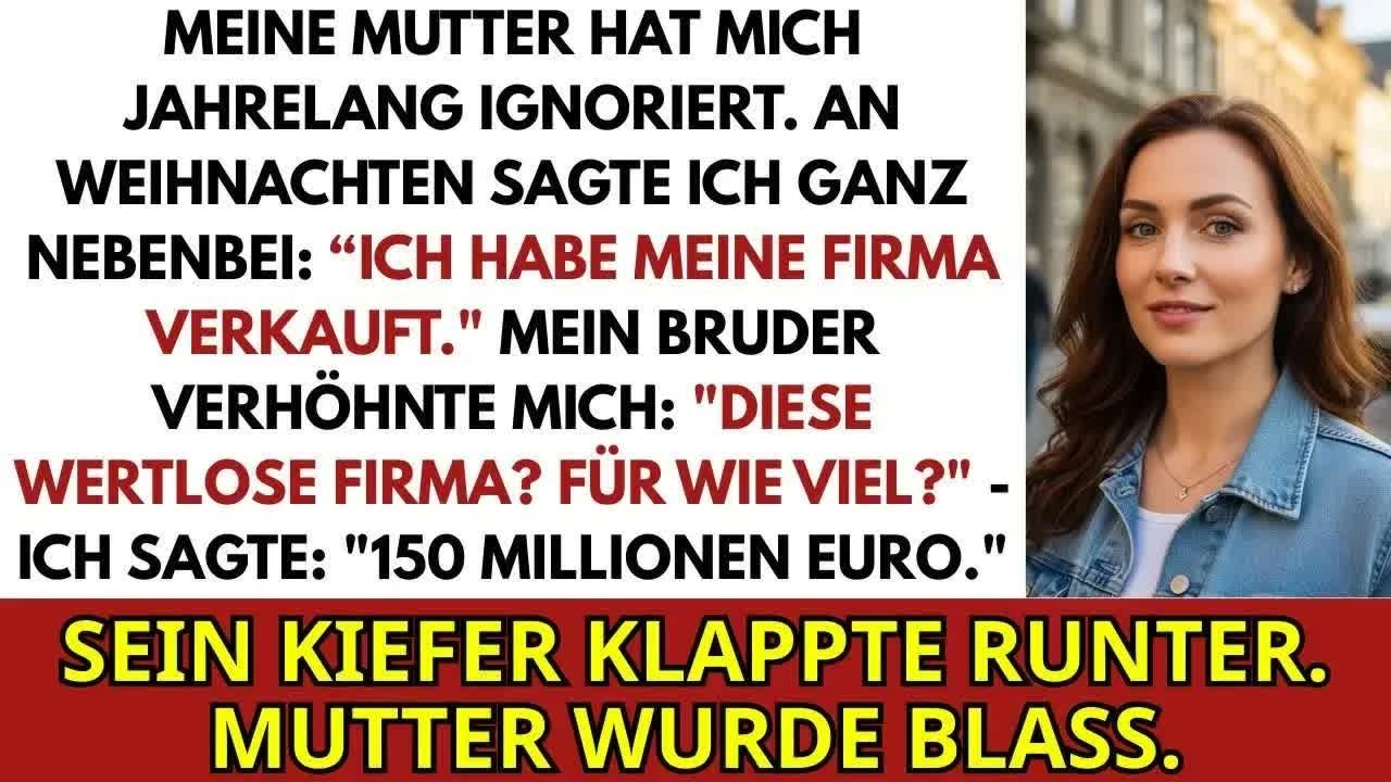 Meine Mutter Ignorierte Mich Jahrelang – An Weihnachten Verkaufte Ich Meine Firma Für 150 Mio