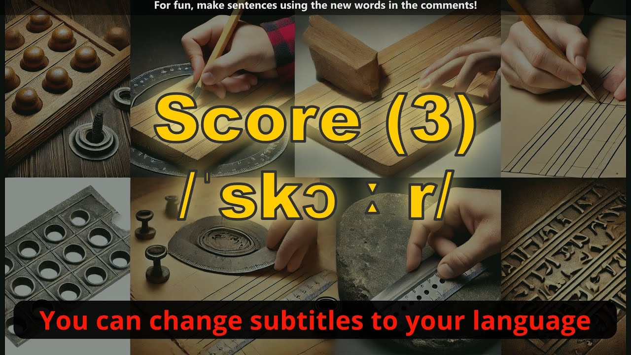 [n] Score meaning (mark) with 5 examples