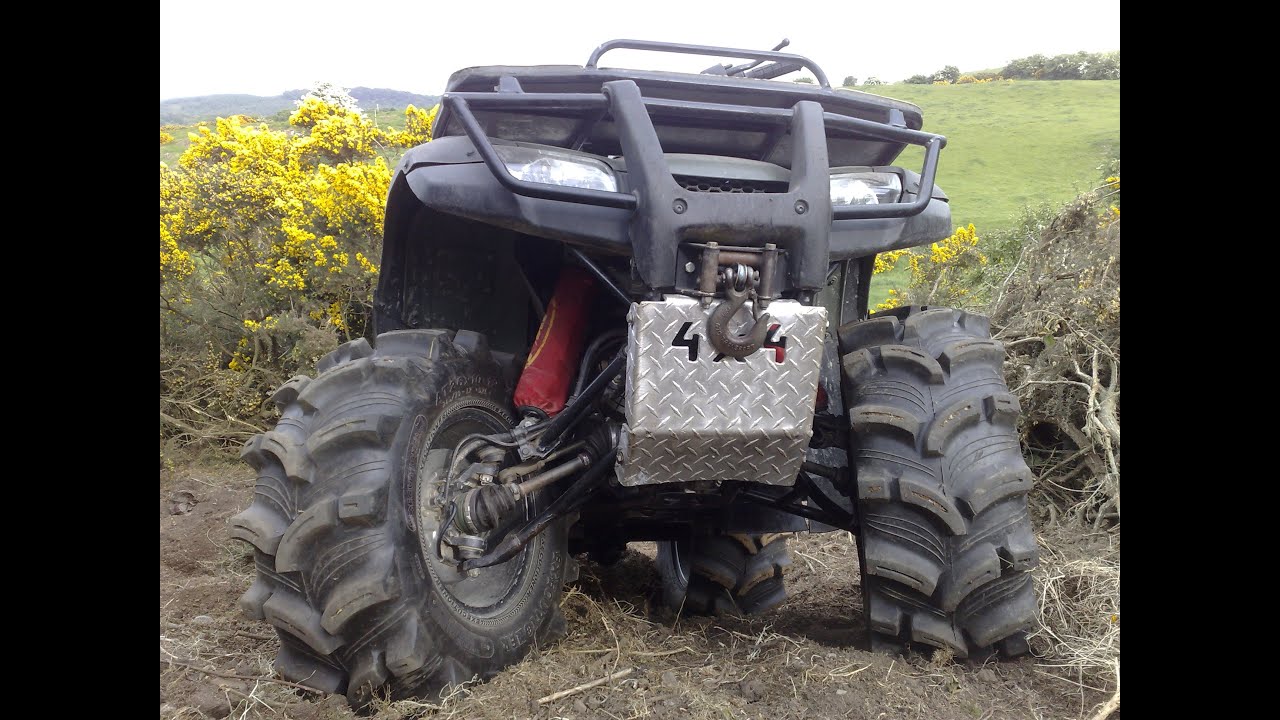 honda rancher TRX 350 busted driveshaft and WARN-2-4-2  4X4 disconnect service