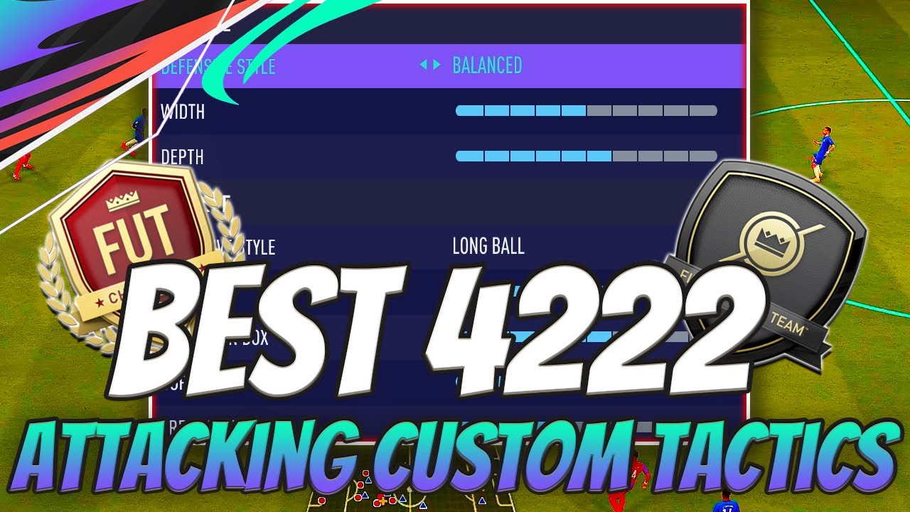 BEST *NEW* 4222 CUSTOM TACTICS/PLAYER INSTRUCTIONS - FIFA 21 ULTIMATE TEAM META FORMATION