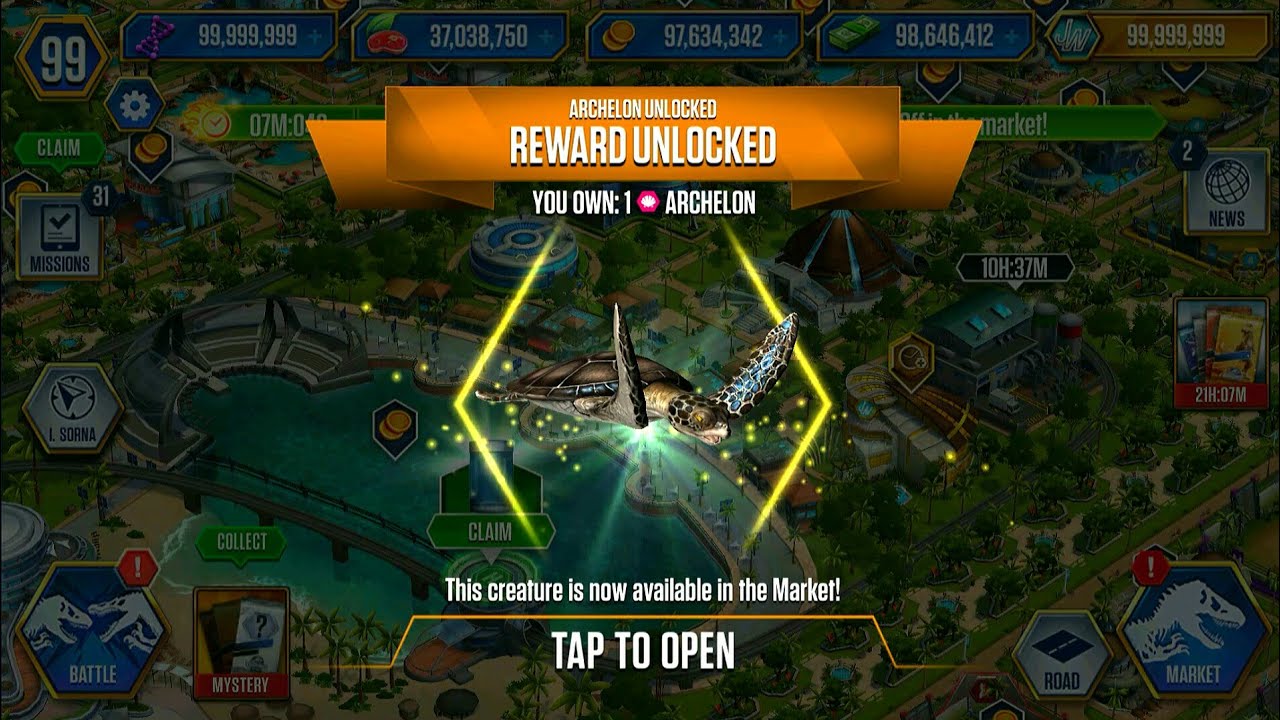UNLOCK ARCHELON | JURASSIC WORLD THE GAME