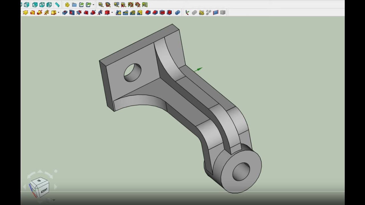 FreeCAD Часть 48. Пример создания модели