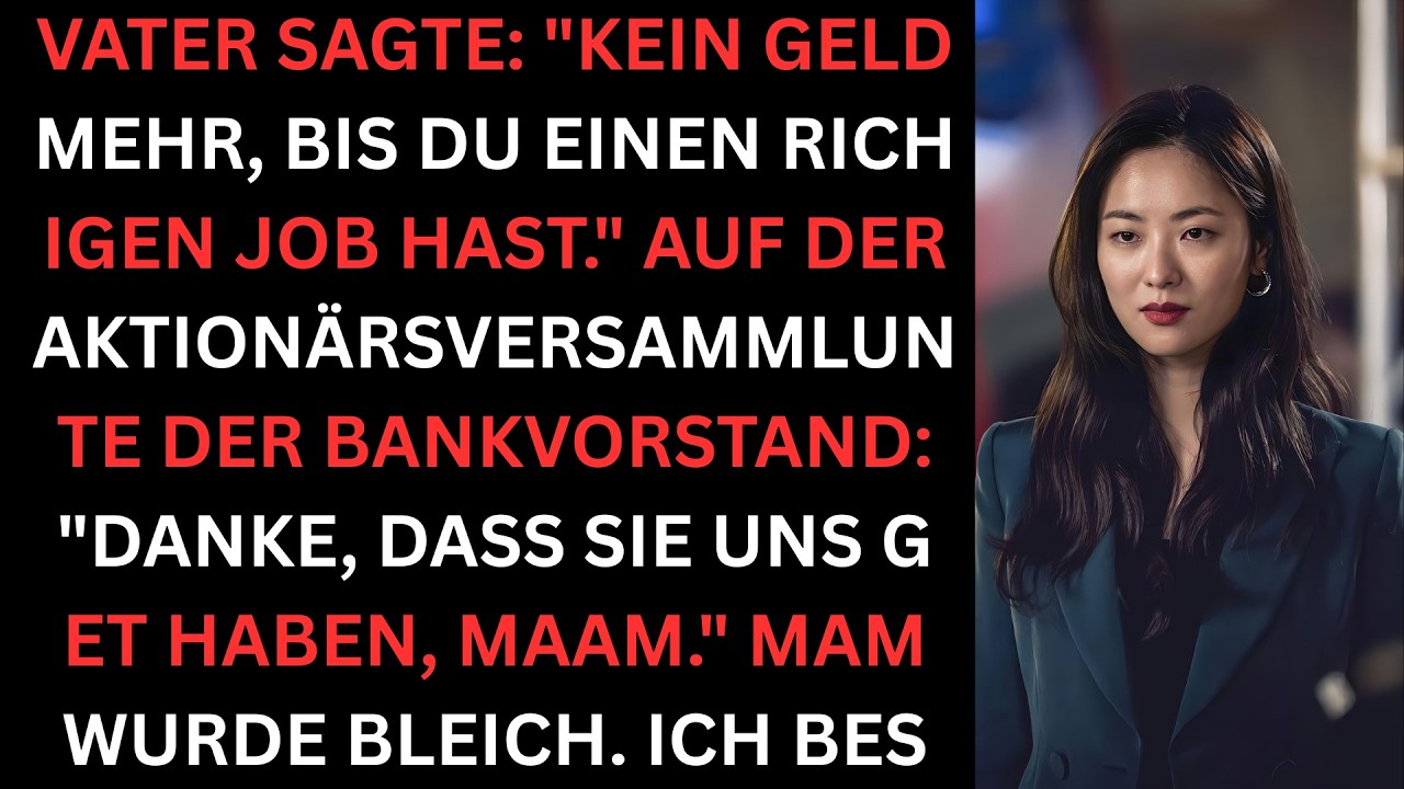 Nach College abgelehnt Bank-CEO nennt mich plötzlich Maam