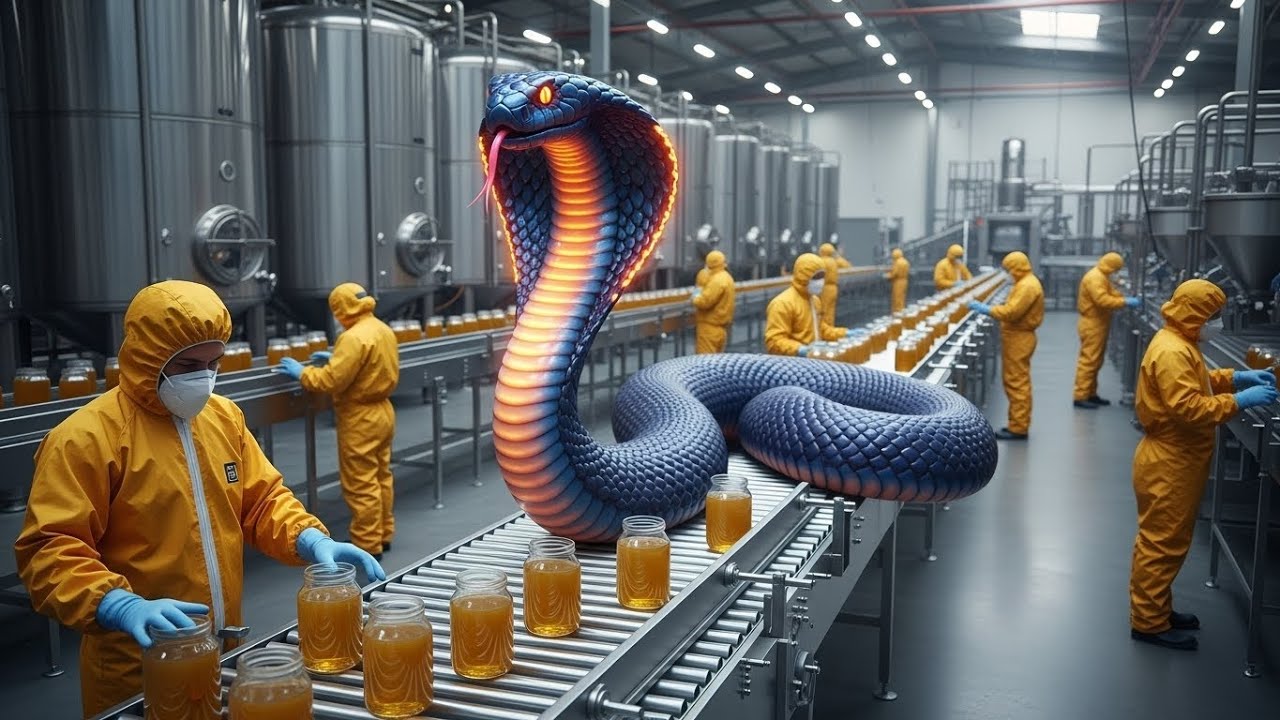 Inside a Snake Bioprocessing Factory | Venom Medicine & Luxury Leather Production