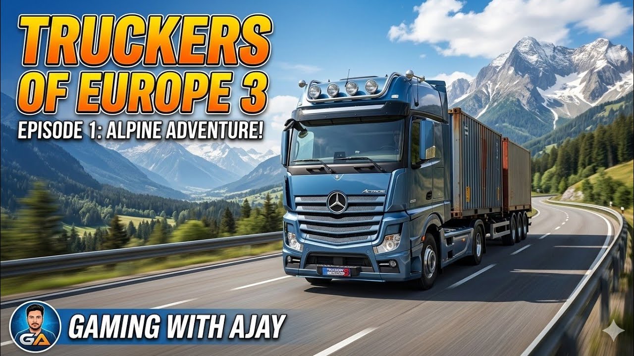 TRUCKERS OF EUROPE 3 GAMEPLAY 🕹️ CRAZY TRUCK 🚛 DRIVING OFF-ROADING GAME 🎮 Gaming With Ajay  is live!