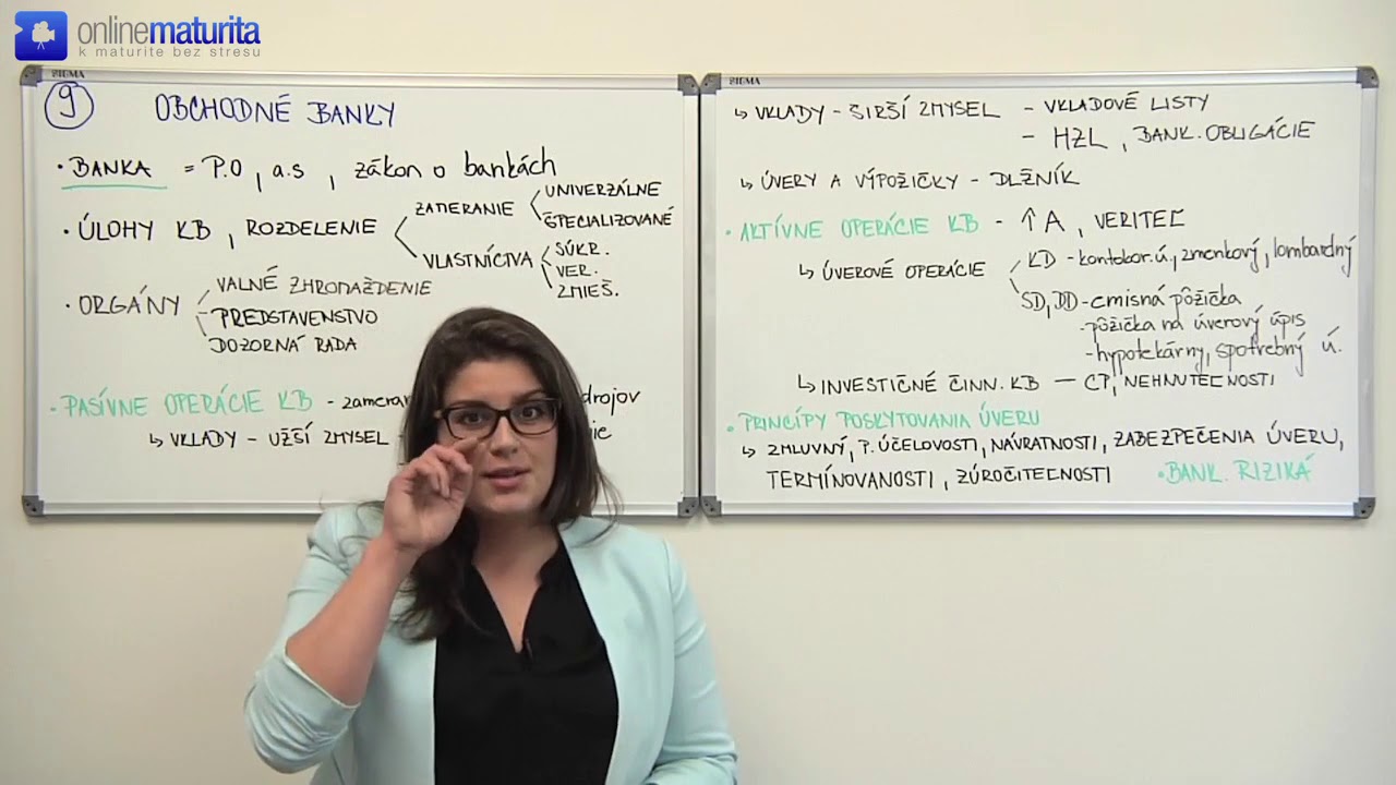 9.  Ekonomika - Obchodné banky